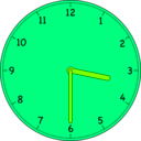 download Clock clipart image with 90 hue color