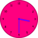 download Clock clipart image with 270 hue color