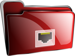 Folder Icon Red Net