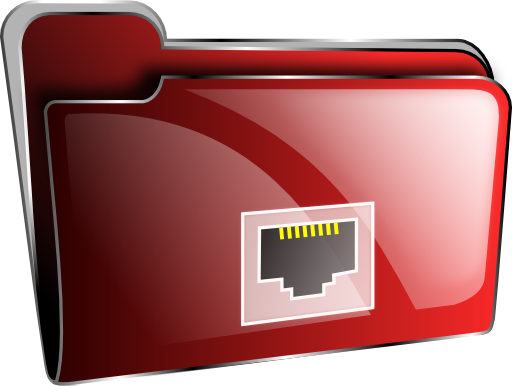 Folder Icon Red Net