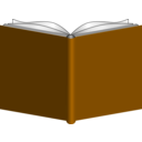 download Book clipart image with 180 hue color