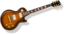 Lp Guitar With Flametopfinish
