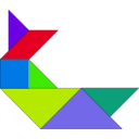 download Tangram clipart image with 45 hue color