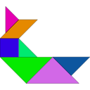 download Tangram clipart image with 90 hue color
