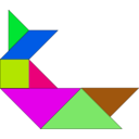 download Tangram clipart image with 270 hue color