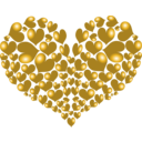 download Red Heart clipart image with 45 hue color