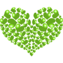 download Red Heart clipart image with 90 hue color