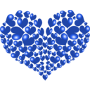 download Red Heart clipart image with 225 hue color