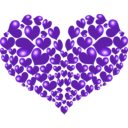 download Red Heart clipart image with 270 hue color