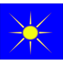 download Sun With Blue Sky clipart image with 0 hue color