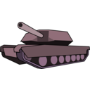 download Tank clipart image with 270 hue color