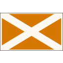 download St Andrews Cross clipart image with 180 hue color
