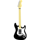 download Electric Guitar clipart image with 0 hue color