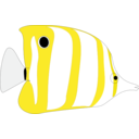 download Tropical Fish clipart image with 0 hue color