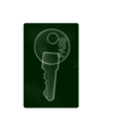 download X Ray Key clipart image with 270 hue color