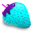 download Strawberry clipart image with 180 hue color