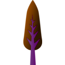 download Tree clipart image with 270 hue color