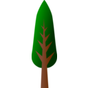 download Tree clipart image with 0 hue color