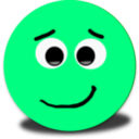 download Shy Smiley Pink Emoticon clipart image with 180 hue color