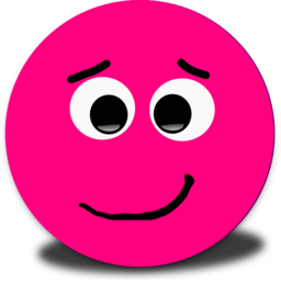 Shy Smiley Pink Emoticon