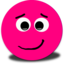 Shy Smiley Pink Emoticon