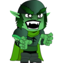 download Orc Chibi clipart image with 90 hue color