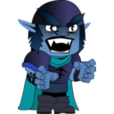 download Orc Chibi clipart image with 180 hue color