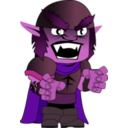 download Orc Chibi clipart image with 270 hue color