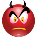 download Devil Smiley Emoticon clipart image with 0 hue color