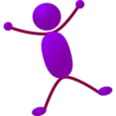 download Stickman 02 clipart image with 90 hue color