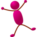 download Stickman 02 clipart image with 135 hue color