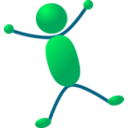 download Stickman 02 clipart image with 315 hue color