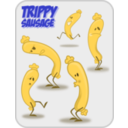 download Trippy Sausage clipart image with 45 hue color
