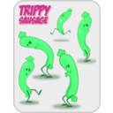 download Trippy Sausage clipart image with 135 hue color