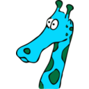 download Drawn Giraffe clipart image with 135 hue color