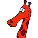 download Drawn Giraffe clipart image with 315 hue color