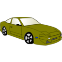 download Blue Car clipart image with 180 hue color