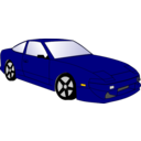 download Blue Car clipart image with 0 hue color