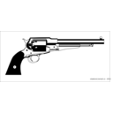 download Revolver Remington 1858 New Model Army clipart image with 135 hue color