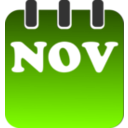 download November clipart image with 90 hue color