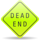 download Dead End Sign clipart image with 45 hue color