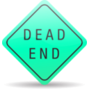 download Dead End Sign clipart image with 135 hue color