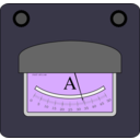 download Ampermeter clipart image with 225 hue color