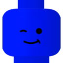 download Lego Smiley Wink clipart image with 180 hue color