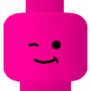 download Lego Smiley Wink clipart image with 270 hue color