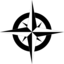 Compass Rose B W