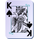 download Guyenne Deck King Of Spades clipart image with 180 hue color