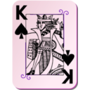 download Guyenne Deck King Of Spades clipart image with 270 hue color