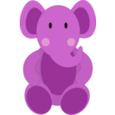 download Baby Elephant clipart image with 90 hue color