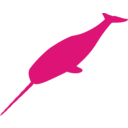 download Small Narwhal clipart image with 315 hue color